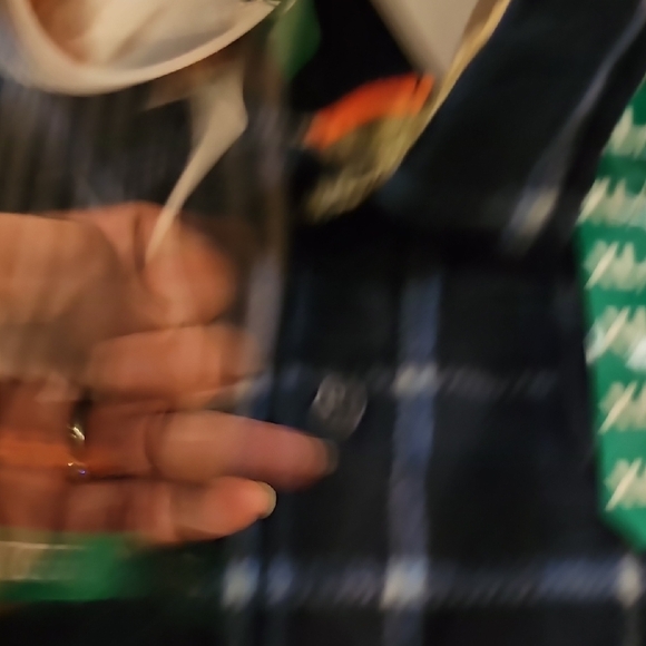 Realtree Navy and White Plaid Button-Down Shacket - Picture 6 of 8